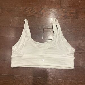 White Lululemon align bra.